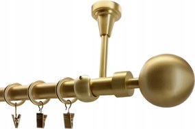 Függönykarnis Fém Mennyezeti 19mm MIX Végzáró Sárgaréz Matt 240cm Smart galvanizált