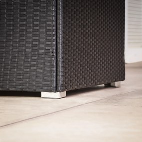 Casaria® Tárolódoboz 75x75x70 cm - fekete