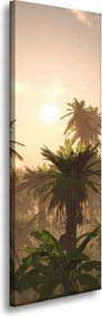 Vászonkép Naplemente Pálmafák Természet 40x120 cm