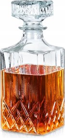 Karafka üveg palack dugóval whisky pálinka alkohol ajándék 0,9L