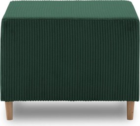 Fireze puff, kordbársony, zöld