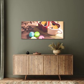 Kávé és a macaroon képe (120x50 cm)