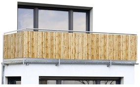 Világosbarna műanyag belátásgátló erkélyre 500x85 cm – Maximex