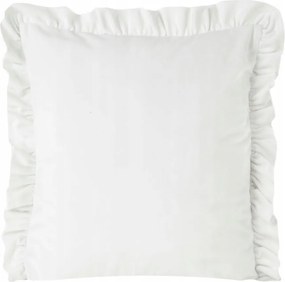 Párnahuzat 45x45 Velvet fehér velúr fodros