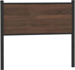 vidaXL barna tölgy színű szerelt fa és acél csere fejtámla 107 cm