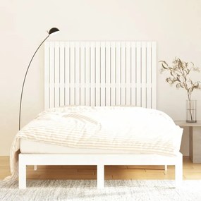 fehér tömör fenyőfa fali fejtámla 140 x 3 x 110 cm