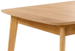 Világosbarna kihúzható étkezőasztal 150/190 x 90 cm MADOX Beliani