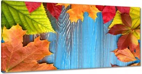 Vászonkép 180x90 Színes őszi levelek