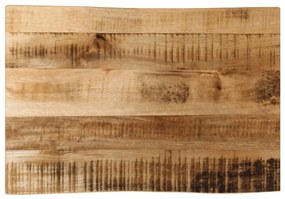 tömör nyers mangófa természetes élű asztallap 70 x 40 x 2,5 cm