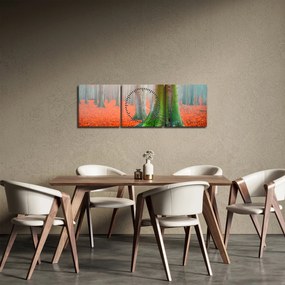 Fa képe (órával) (90x30 cm)