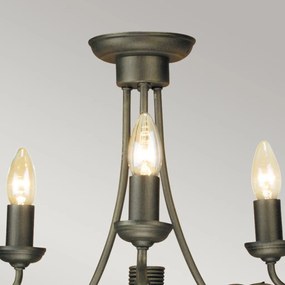 Elstead Lighting OLIVIA OV3-BLK-GOLD Csillár 3x60W/E14