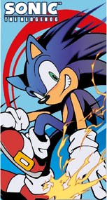 Sonic a sündisznó Electric Speed fürdőlepedő, strand törölköző 70x140cm (Fast Dry)