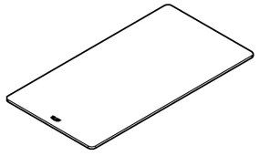 GROHE 40786K00 - Üveg vágódeszka 450 × 240 × 19 mm fekete