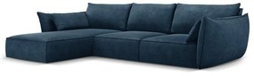 Sötétkék sarokkanapé (bal oldali) Vanda – Mazzini Sofas