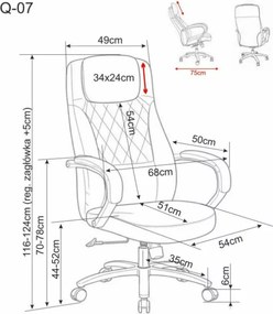 Q-07 forgószék fekete