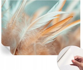 Öntapadós fotótapéta a konyhába Mosható Finom tollak 208x146 cm
