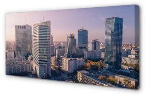 Canvas képek Varsó felhőkarcolók panoráma 100x50 cm