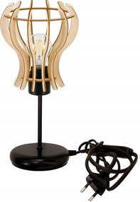 Éjjeli lámpa Loft asztali lámpa led E27 Fa