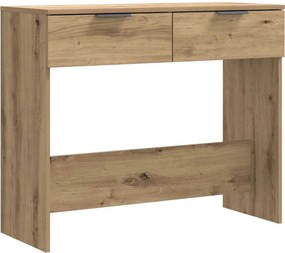 vidaXL kézműves tölgy színű szerelt fa dohányzóasztal 90x36x75 cm