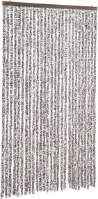 vidaXL barna és bézs zsenília rovarfüggöny 118 x 220 cm
