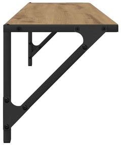 vidaXL Falpolcok 2 pcs Artisan tölgy 80 x 25 x 25,5 cm Faanyag