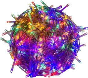 VOLTRONIC® Fényfüzér 100 LED Színes 3AA elem