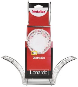 Függő krómozott acél fedőtartó Lonardo – Metaltex