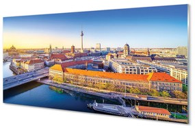 Akrilkép Berlin folyami hidak 120x60 cm 2 fogas