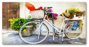 Akrilüveg fotó Fehér kerékpár oah-96033968
