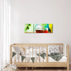 Kép - Csendélet teával (órával) (90x30 cm)