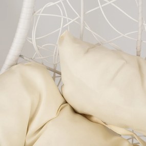 Natal kerti függőfotel fehér-fekete