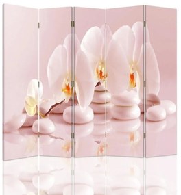 Gario Paraván Zen orchideák Méret: 180 x 170 cm, Kivitelezés: Klasszikus paraván