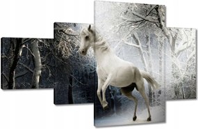 Vászonkép 130x80 Fehér paripa