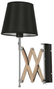 Fali lámpa MITO 1xE27/40W/230V fekete