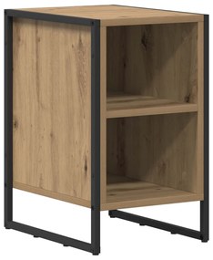 vidaXL Éjjeli asztal Művészi tölgy 39.5 x 30 x 50 cm Faanyag