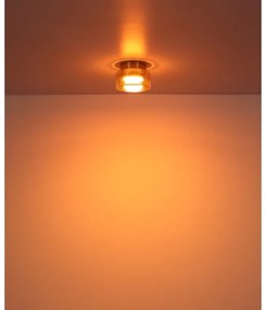 Globo 16055DG - LED Mennyezeti lámpa HIGGINS 1xGX53/6W/230V átm. 13 cm barna