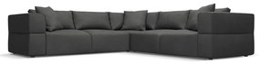 Sötétszürke sarokkanapé (variálható) Esther – Milo Casa