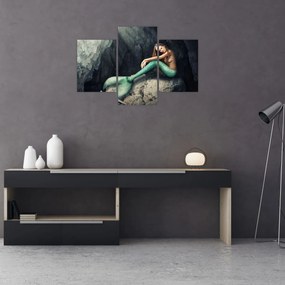 Kép - Hableány a sziklán (90x60 cm)