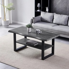 Dohányzóasztal 120×60 cm, MDF, Szürke Tölgy. CT-F4212 GREY