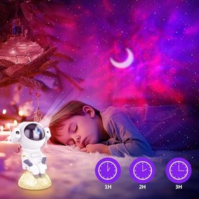 LED RGB projektor 3 az 1-ben LED/5W/5V 3000/4000/6000K űrhajós + távirányító