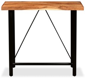 5-részes tömör akácfa és újrahasznosított fa bárszett