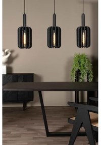 Lucide 45492/03/36 - Csillár zsinóron RAFAL 3xE27/40W/230V fekete/szürke