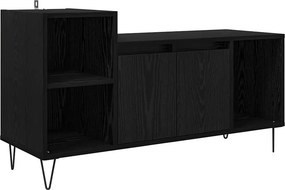 vidaXL TV szekrény Fekete tölgy 100 x 35 x 55 cm Faanyag