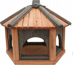 Madáretető tik antracit fa etető K40