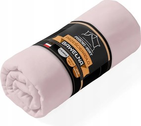 Gumis pamut lepedő 90x200 Tanúsítvány Púderrózsaszín