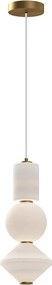 ELSTEAD ALM-BIJOU-P3-GD BIJOU Glamour Függesztett Lámpa Opál, Arany LED IP20