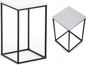 Virágtartó állvány 40 cm fekete-fehér Loft