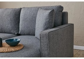 Sötétszürke kinyitható kanapé 210 cm Eva – Balcab Home