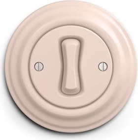 Kliklap - Retro keresztkapcsoló 7-es kerettel antik rózsaszín