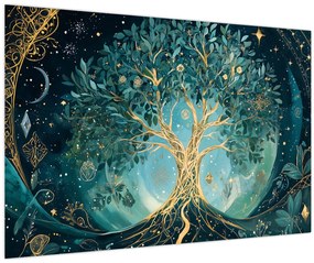 Kép – Életfa az univerzumban (90x60 cm)
